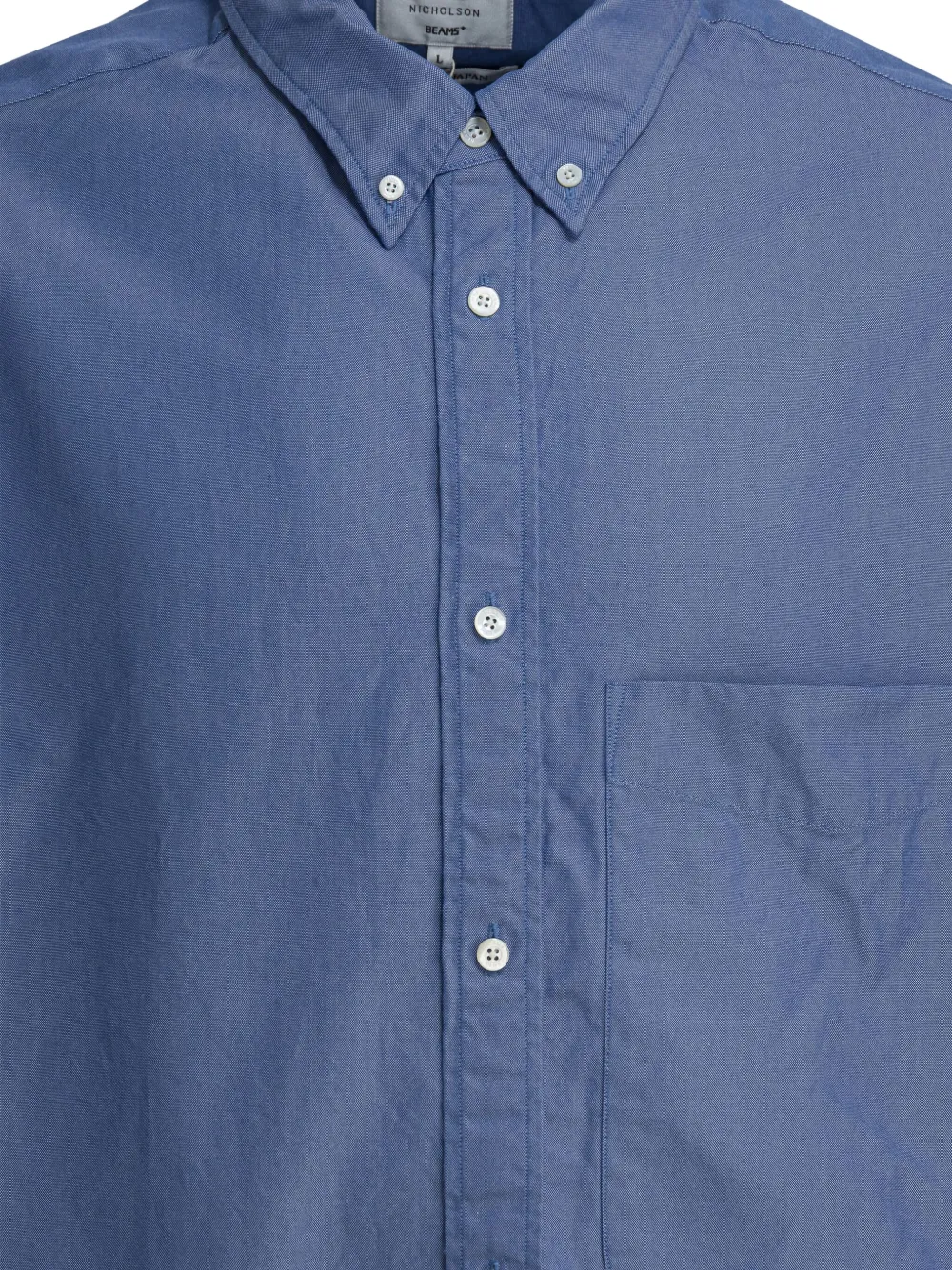 BEAMS PLUS Overhemd met borstzak Blauw