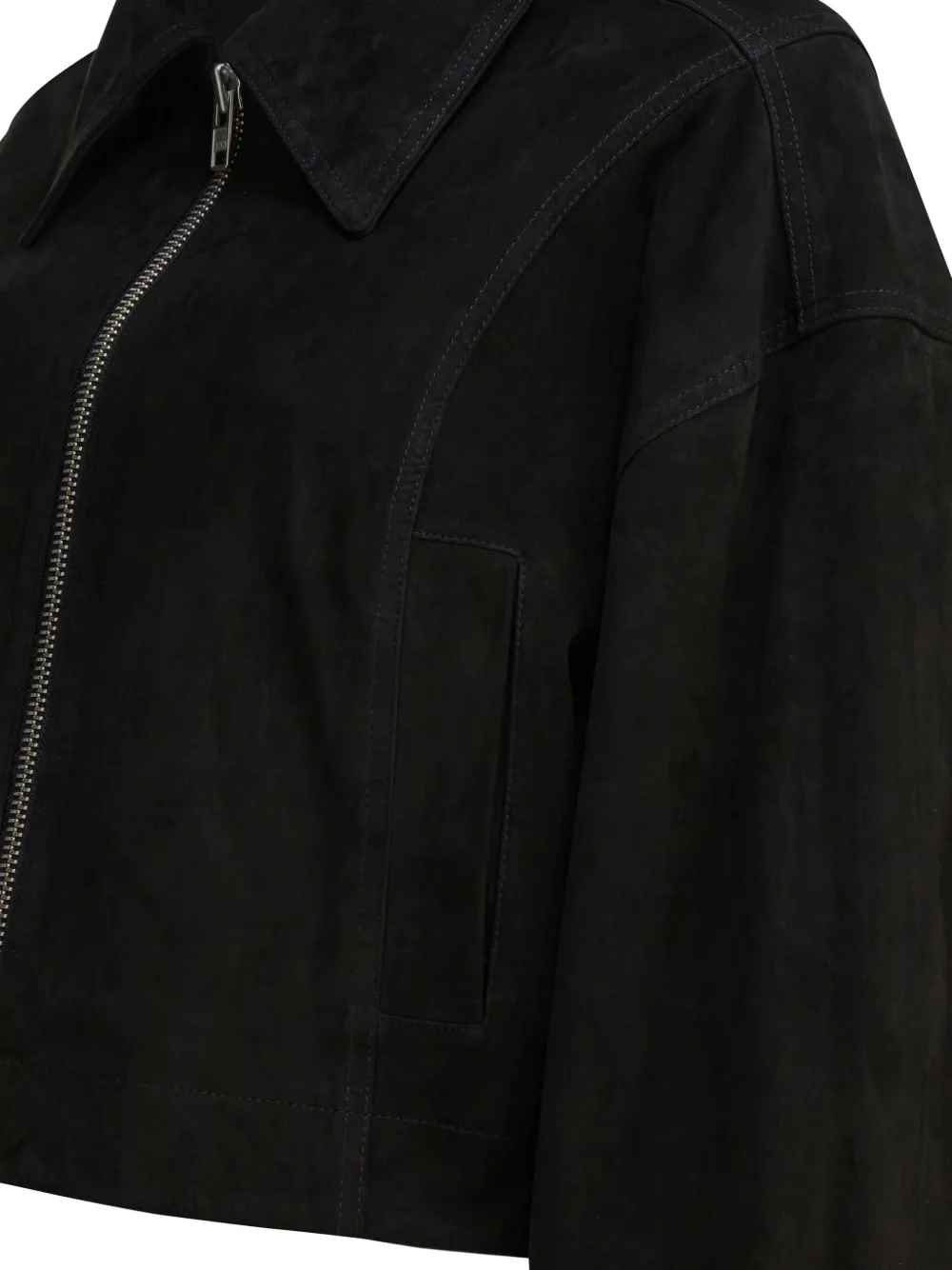  Ivy Oak Lena Zip-up Leather Jacket - Black 