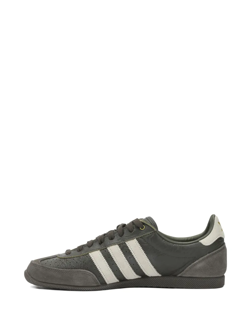 adidas Japan gestreepte leren sneakers Groen