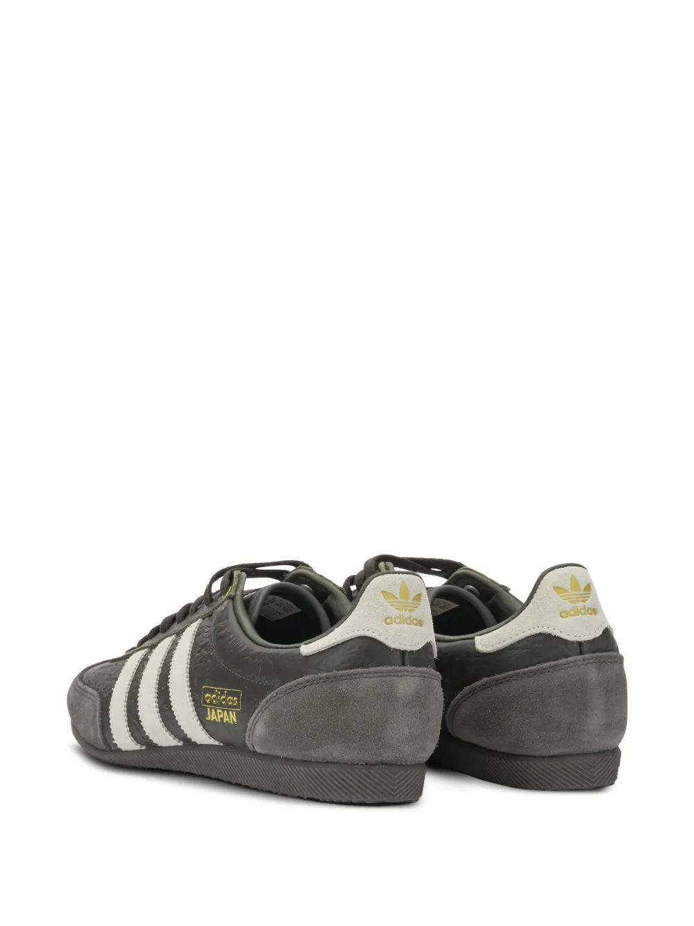 adidas Japan gestreepte leren sneakers Groen