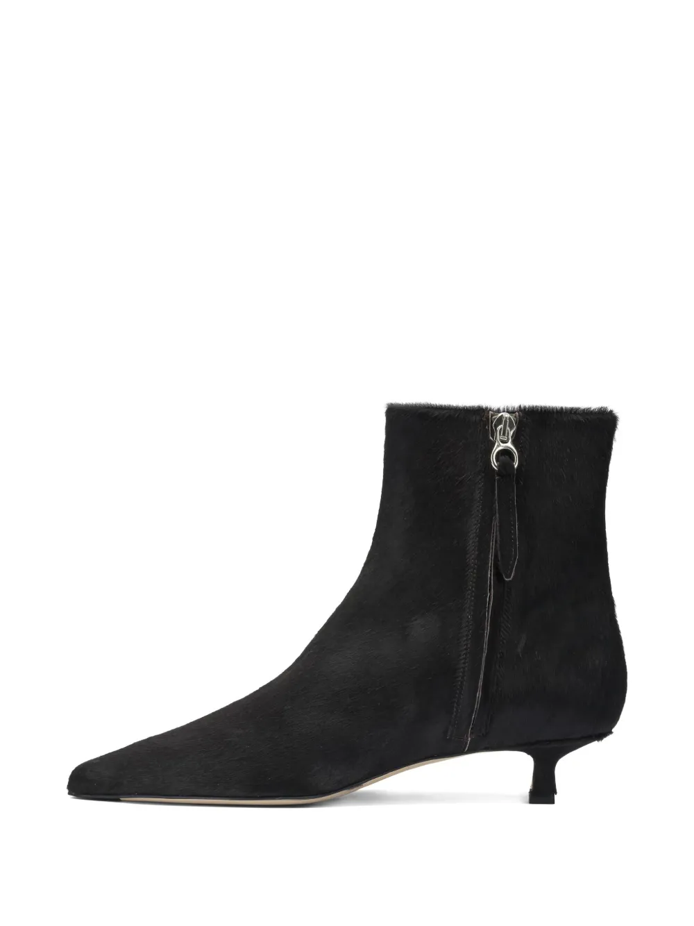 Aeyde 35 mm Sofie enkellaarzen met rits Bruin