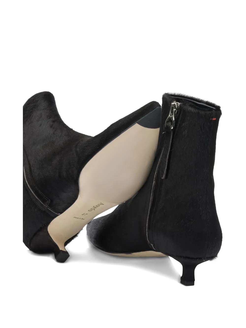 Aeyde 35 mm Sofie enkellaarzen met rits Bruin