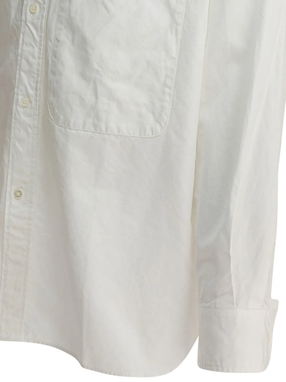 BEAMS PLUS Button-up overhemd met borstzak Wit