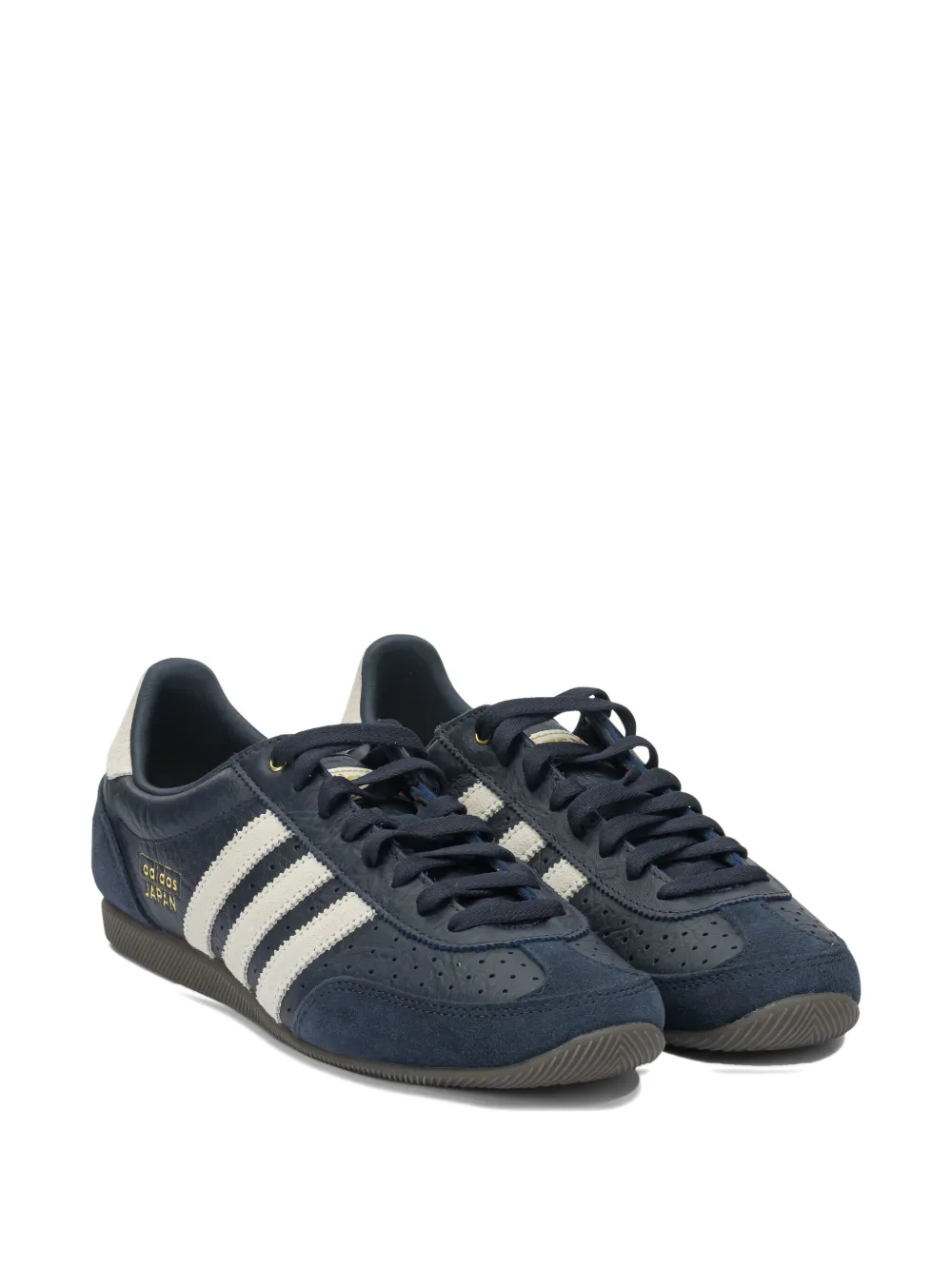 adidas Japan gestreepte leren sneakers Blauw