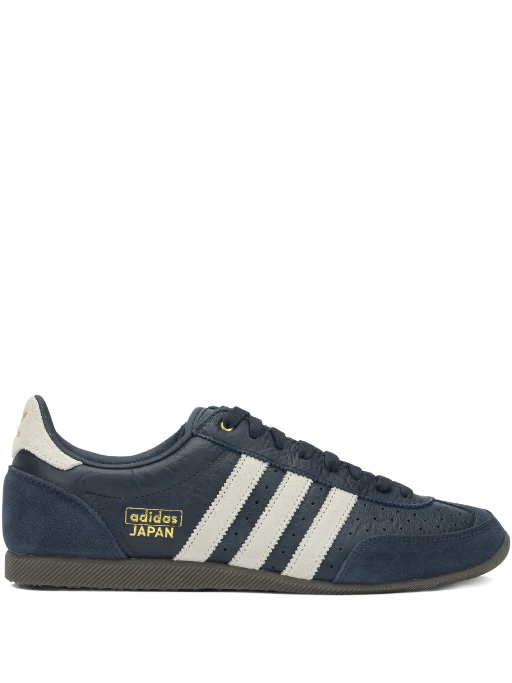 adidas Japan gestreepte leren sneakers Blauw