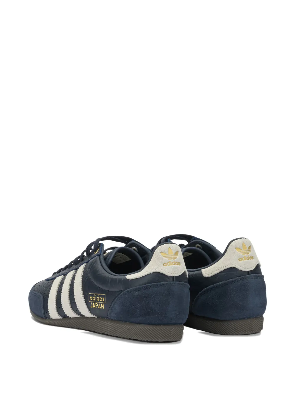 adidas Japan gestreepte leren sneakers Blauw