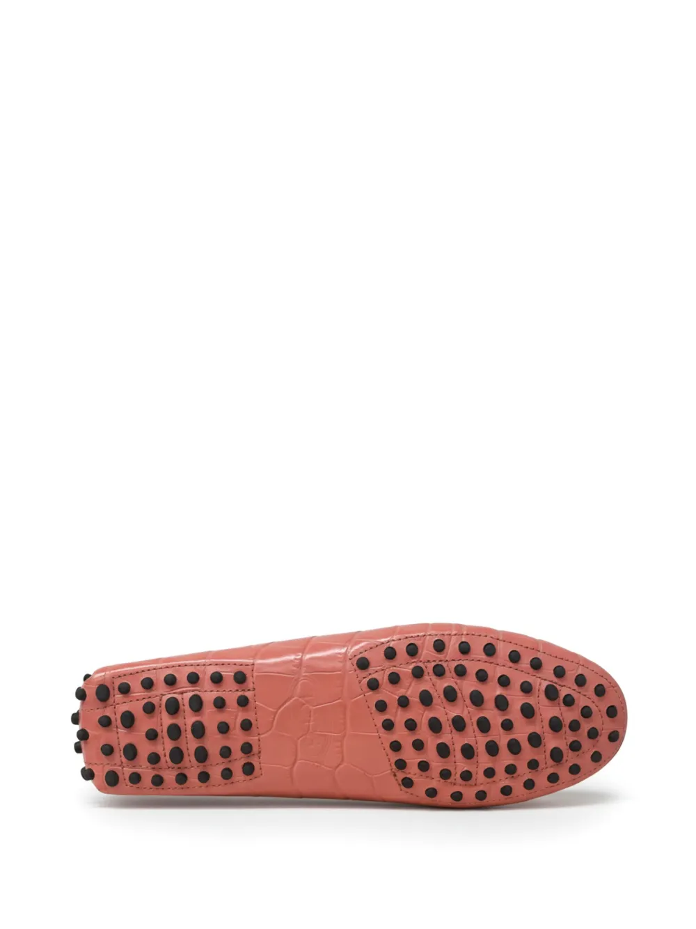 Tod's Gommini loafers met krokodillen-reliëf Roze