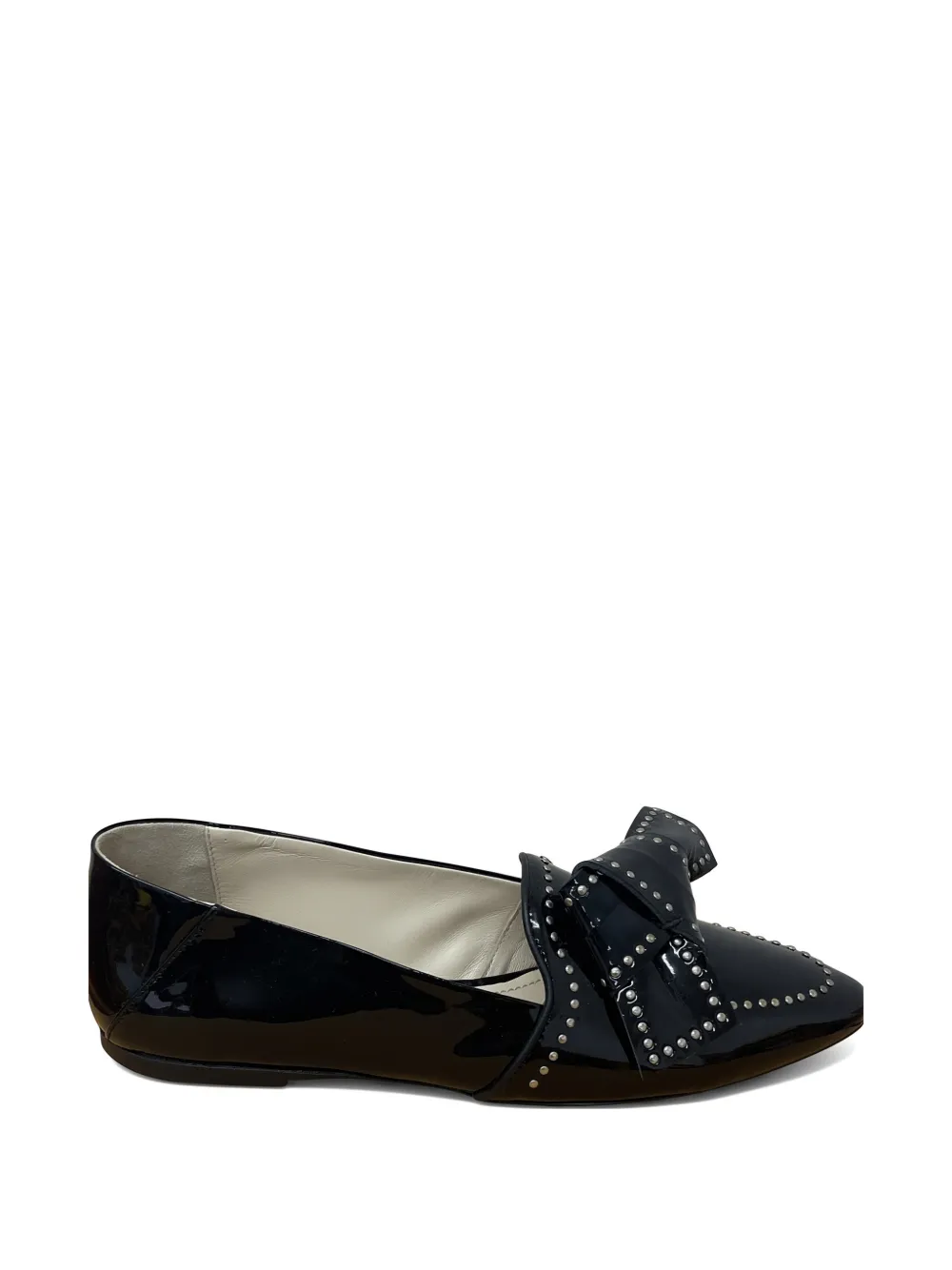 Tod's bow studded loafers - Nero