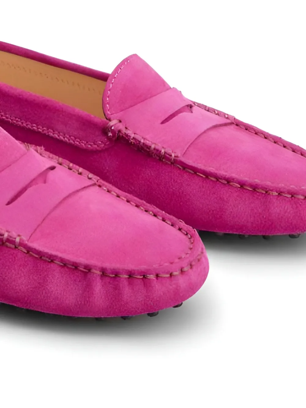 Tod's Gomino Leather Loafers In Pink