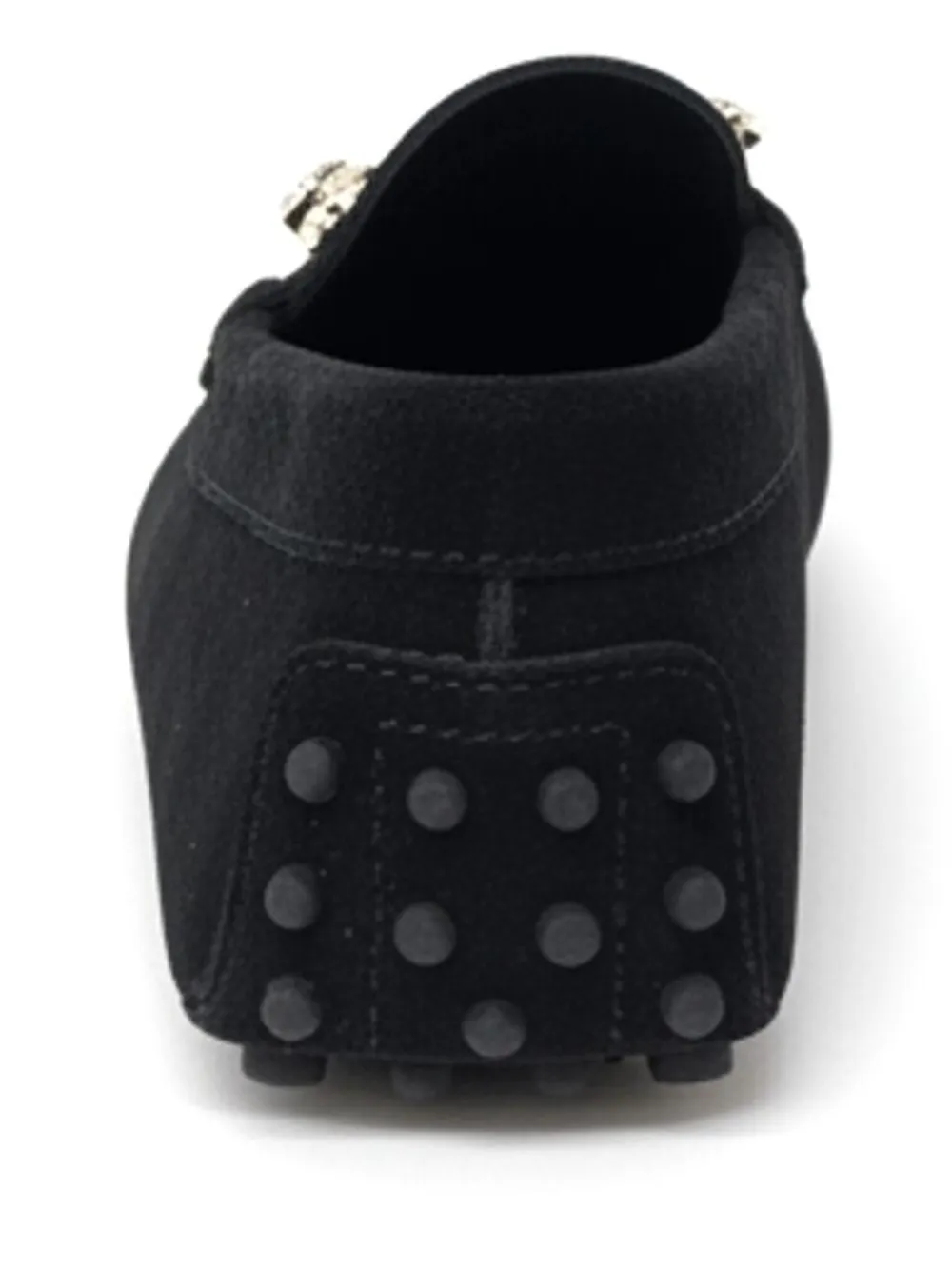 Tod's Embellished Loafers In Black