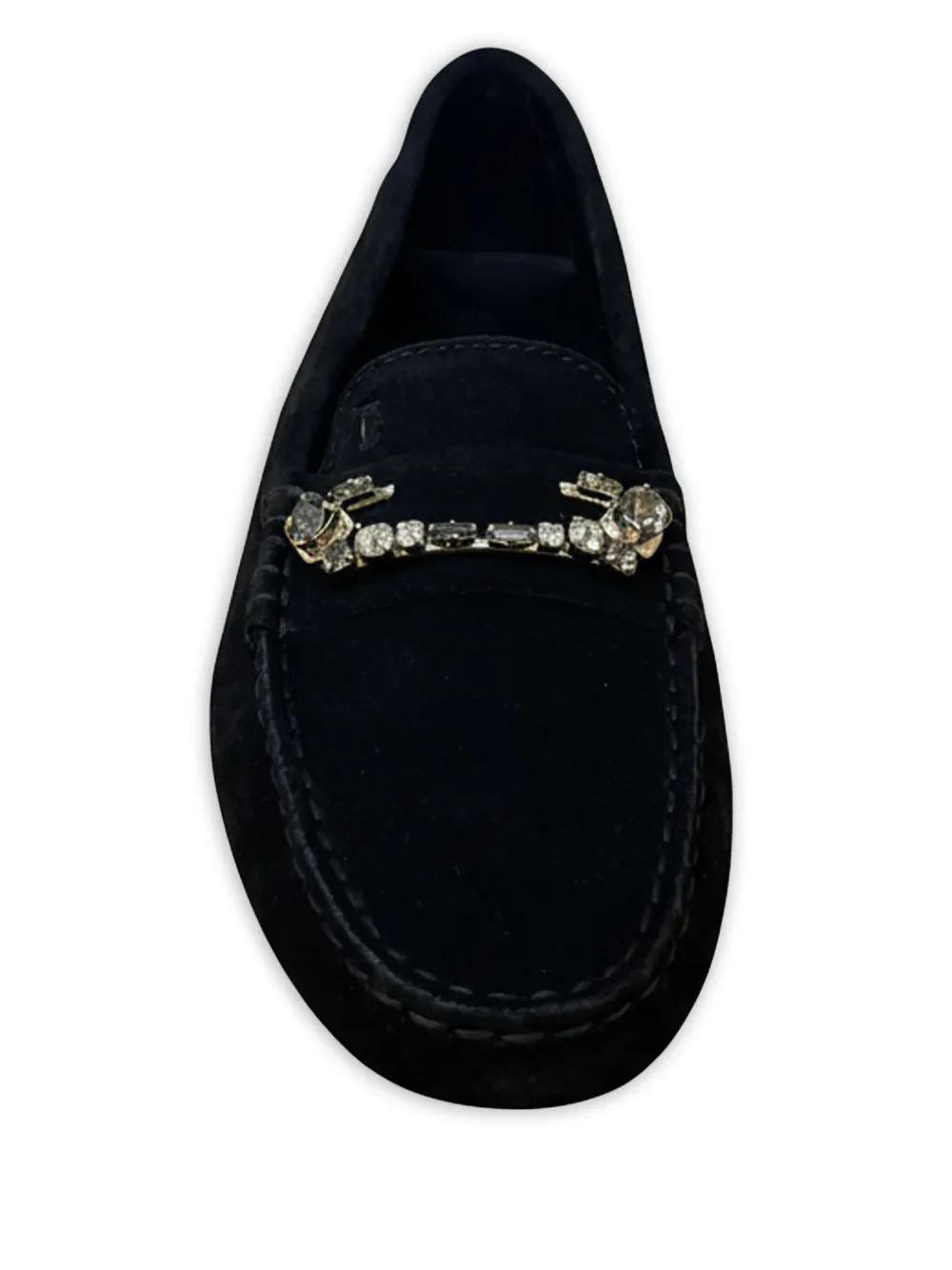 Tod's Embellished Loafers In Black
