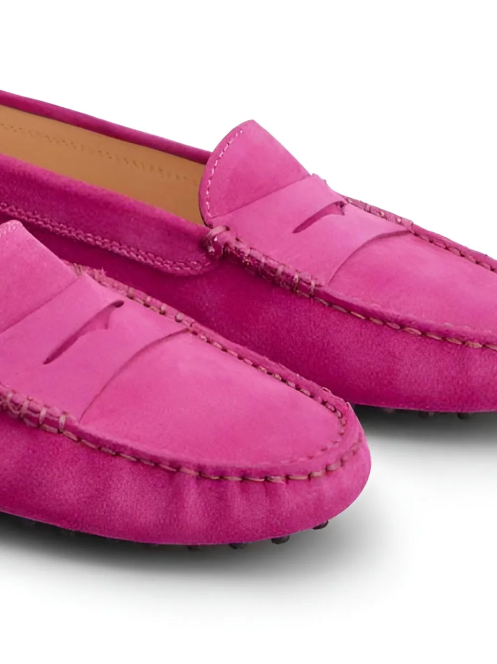 Tod's Gommini Moccasino Loafers In Pink
