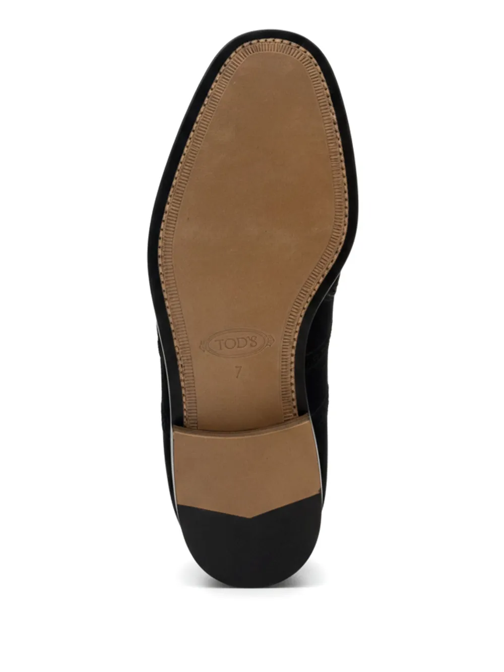 Tod's Leather Brogues In Blue