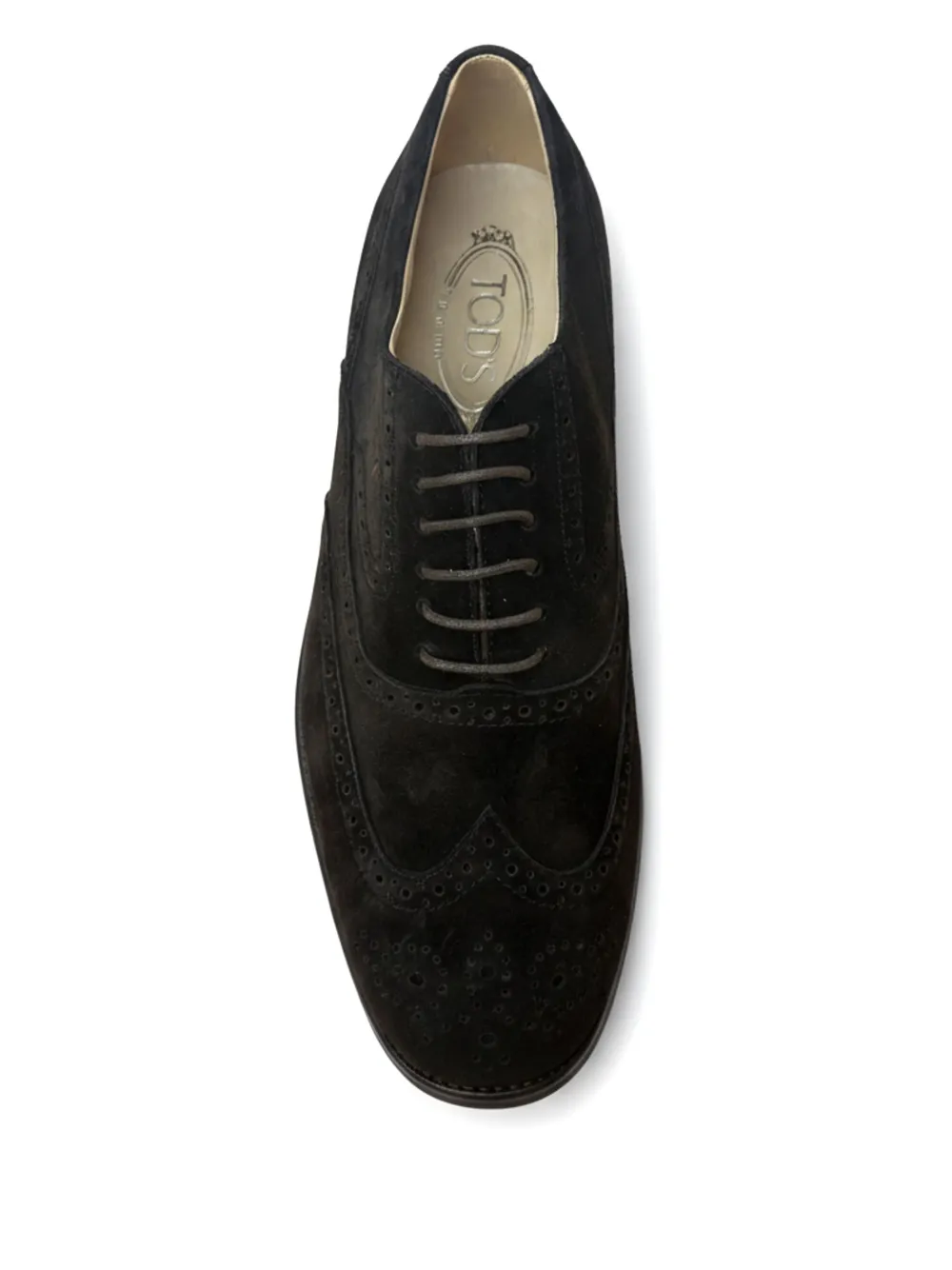 Tod's Leather Brogues In Blue