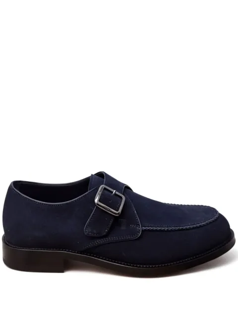 Tod's buckle suede monk shoes