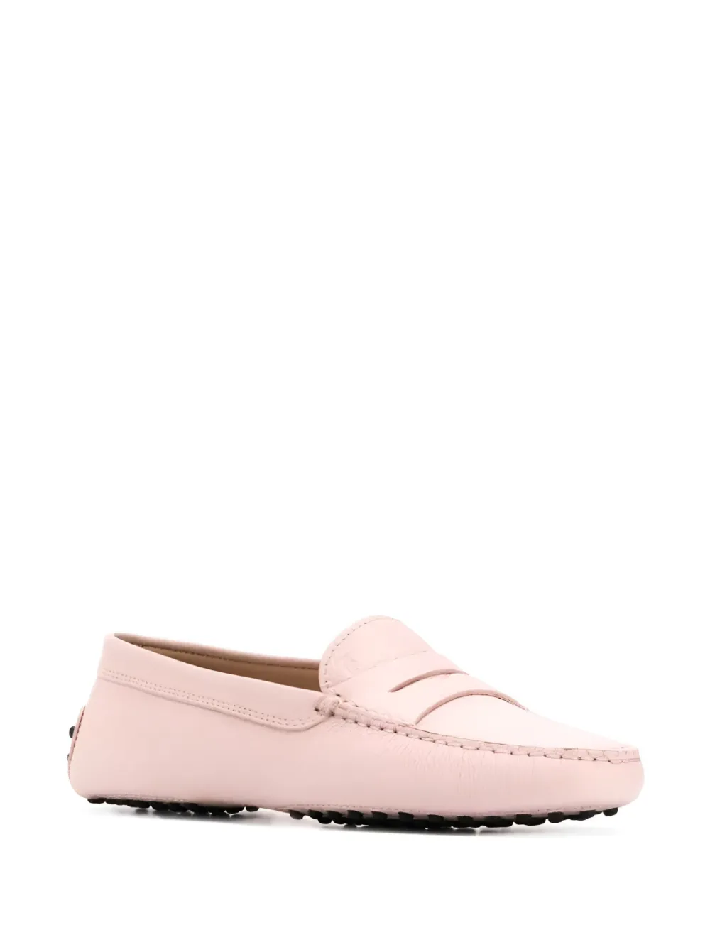 Tod's Leather Loafers In Pink