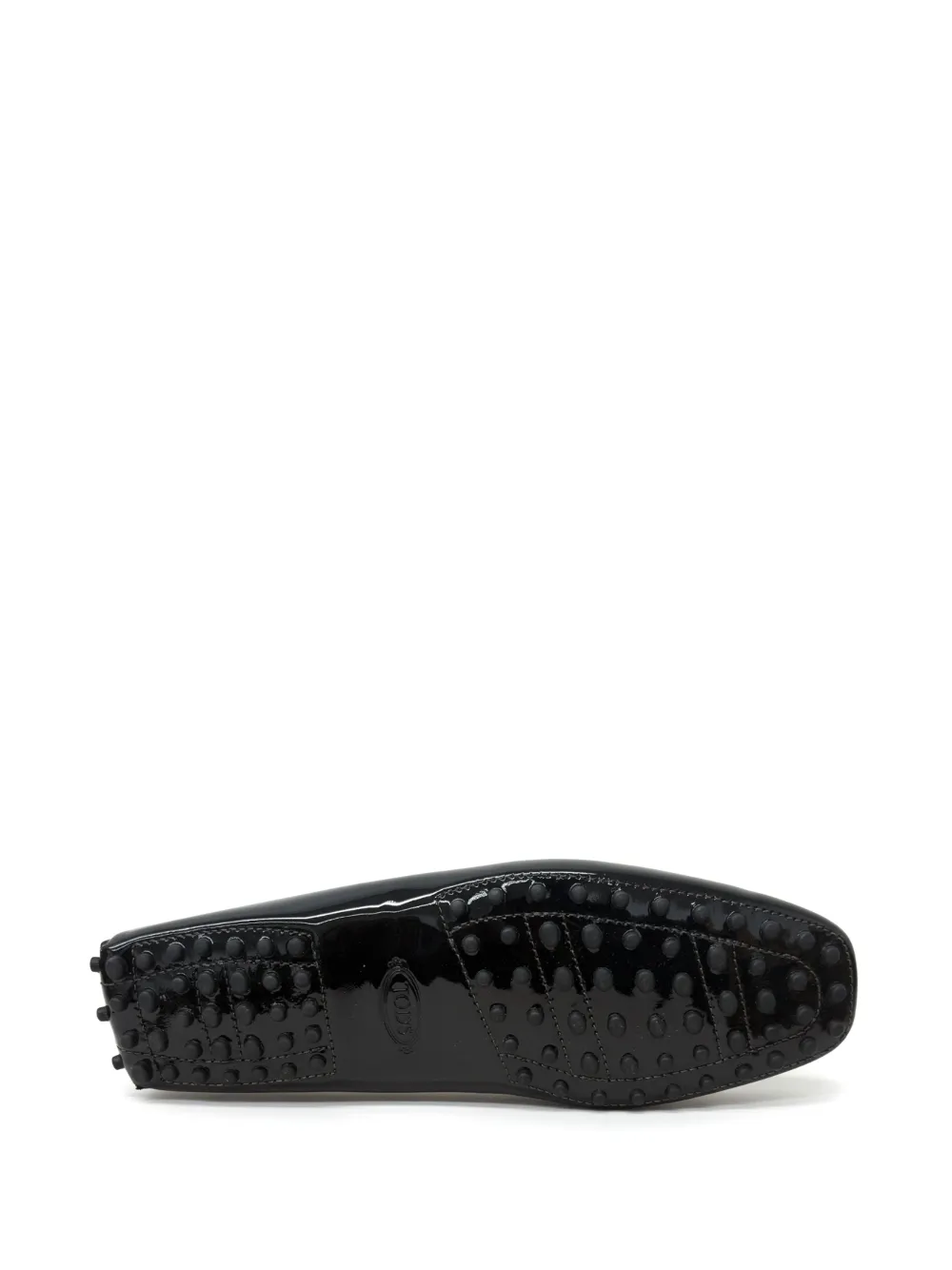 Tod's Gommino loafers met kettingdetail Zwart