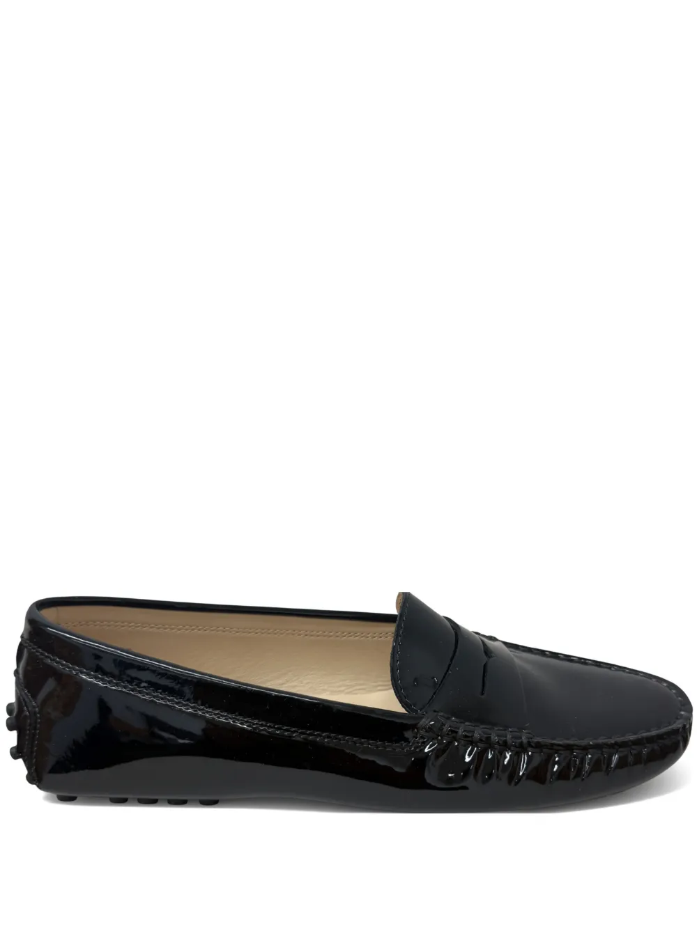 Tod's Gommino patent-leather loafers Zwart