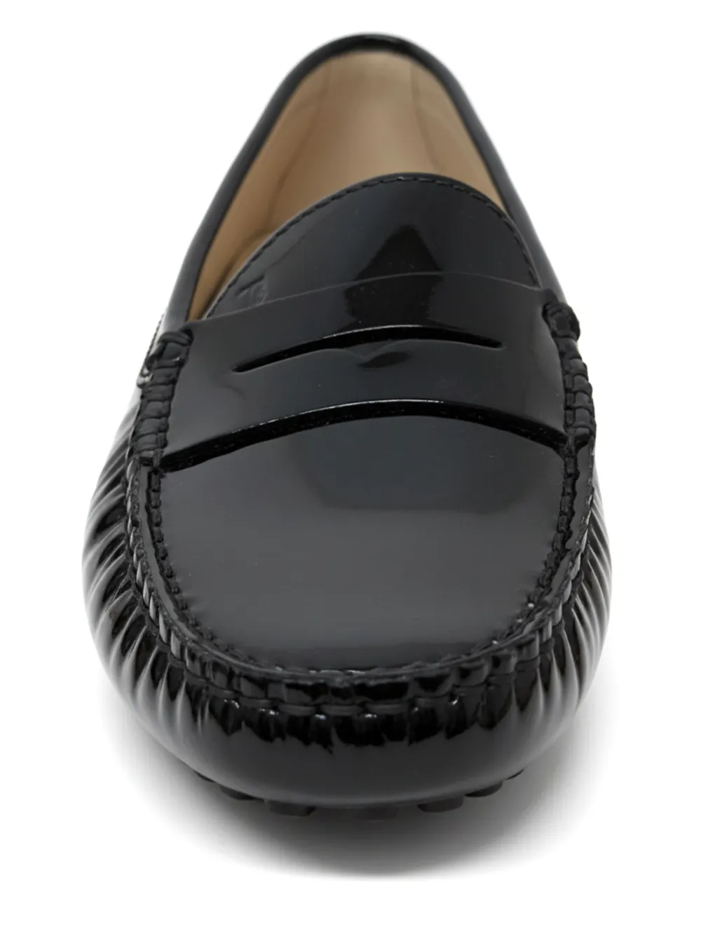 Tod's Gommino patent-leather loafers Zwart
