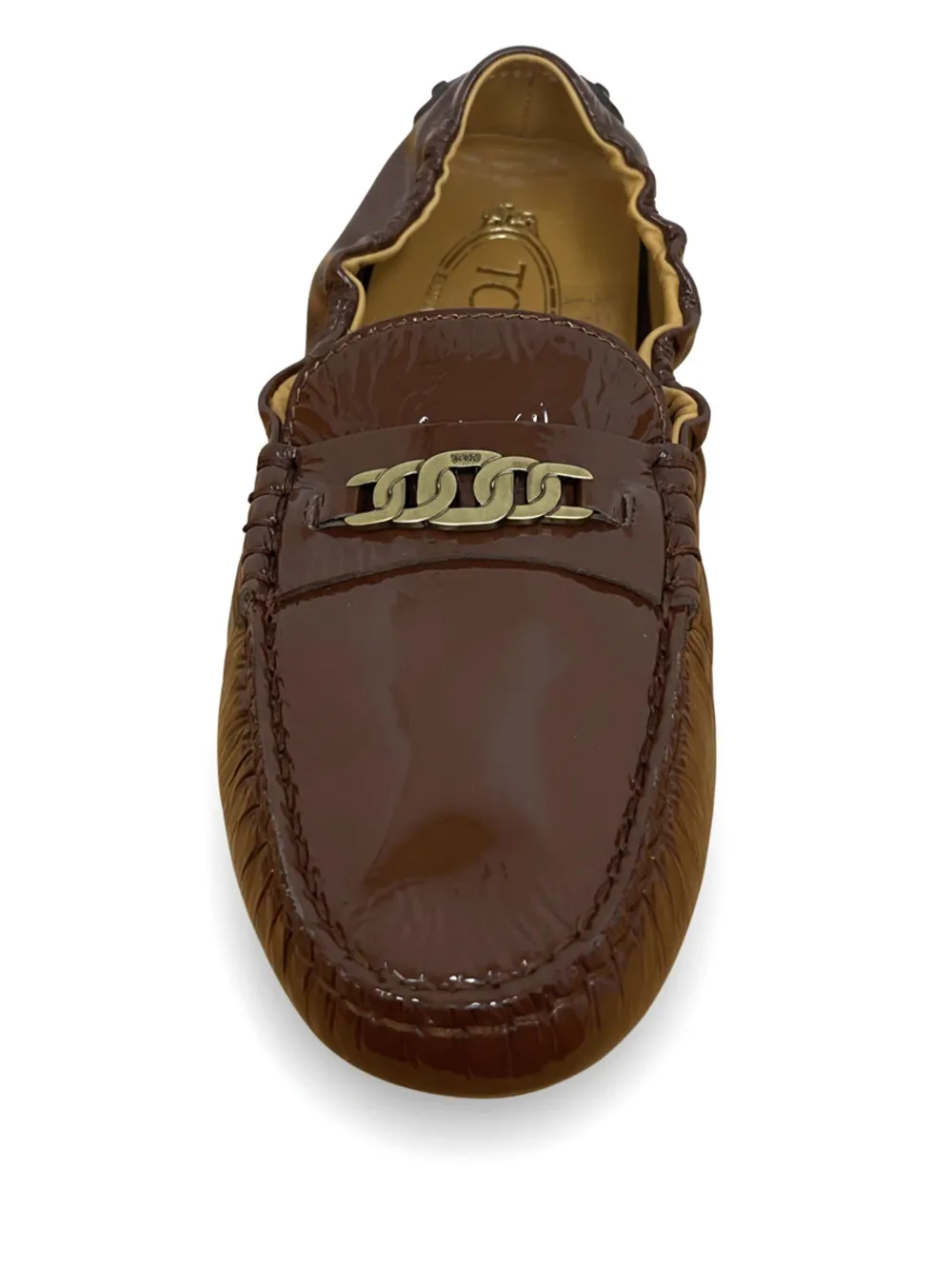 Tod's Gommino Chain-detail Loafers In Brown