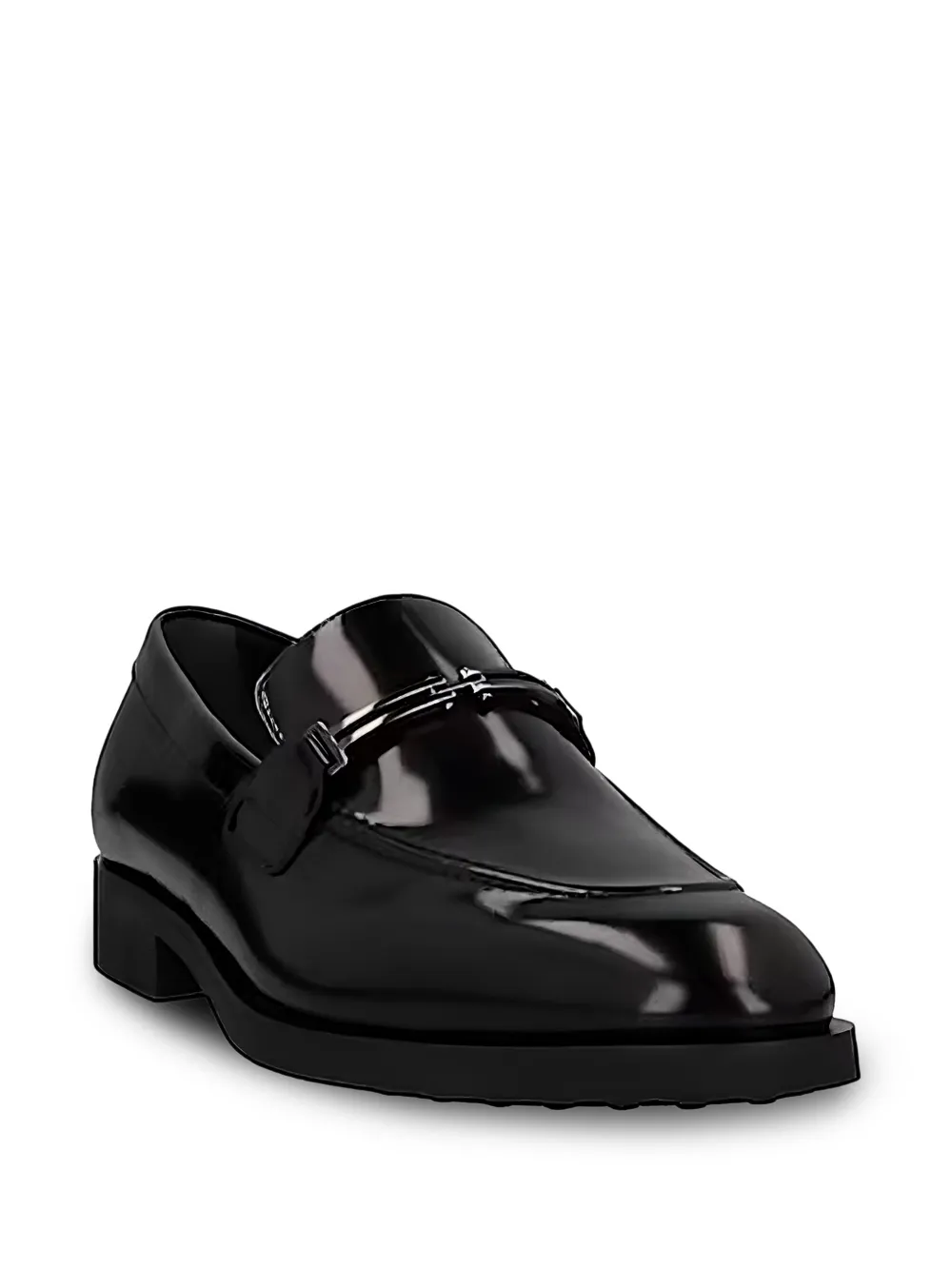 Tod's Leren loafers met metalen band - Zwart