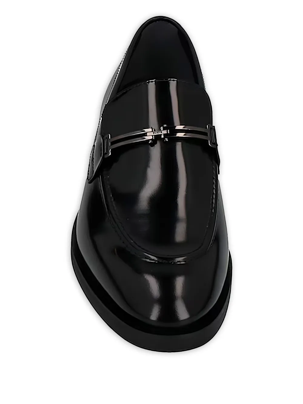 Tod's Leren loafers met metalen band Zwart