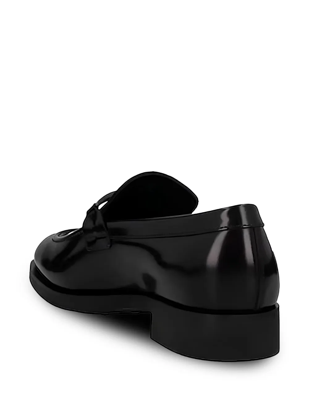 Tod's Leren loafers met metalen band Zwart