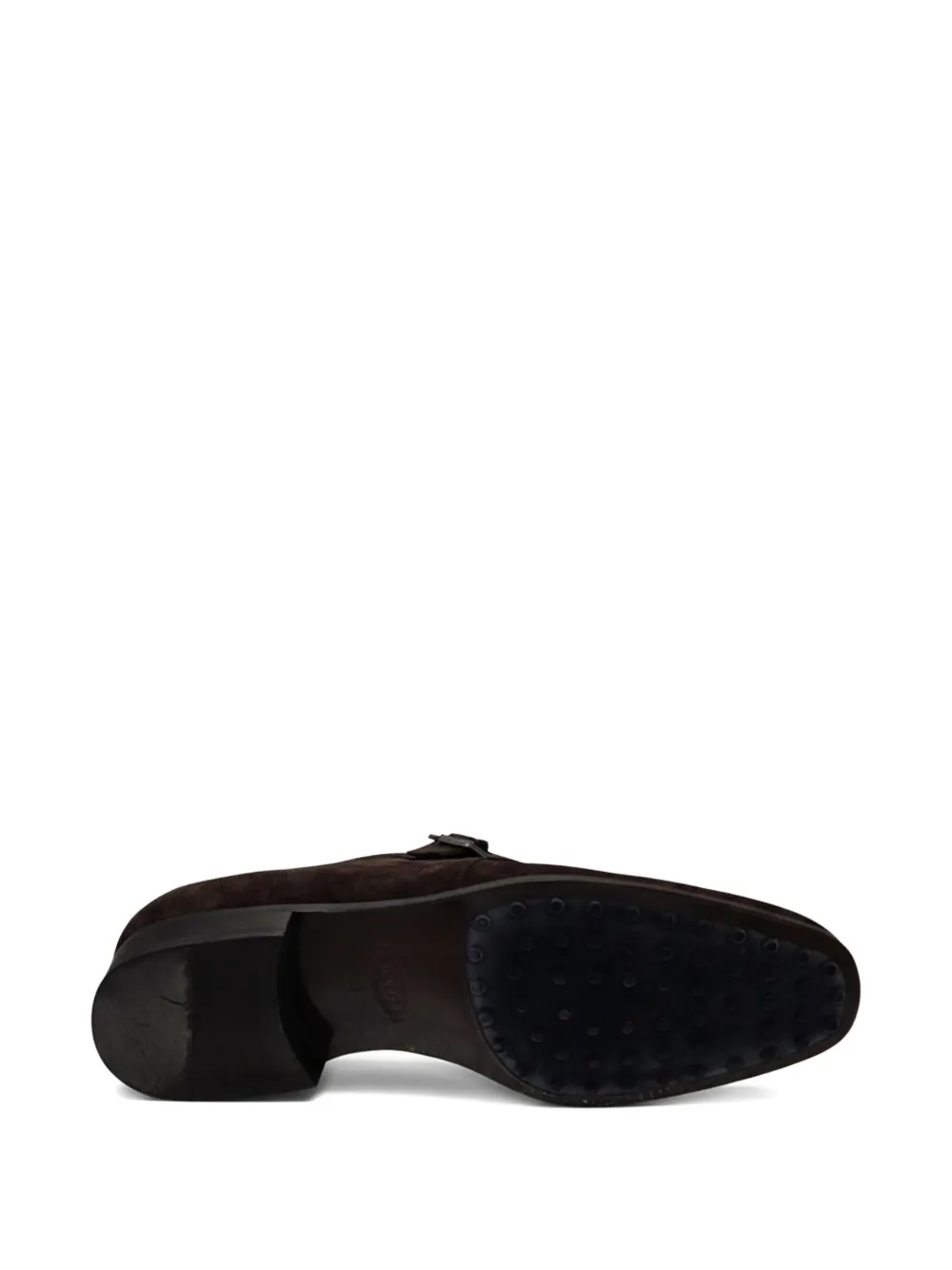 Tod's Buckle Leather Brogues In Brown