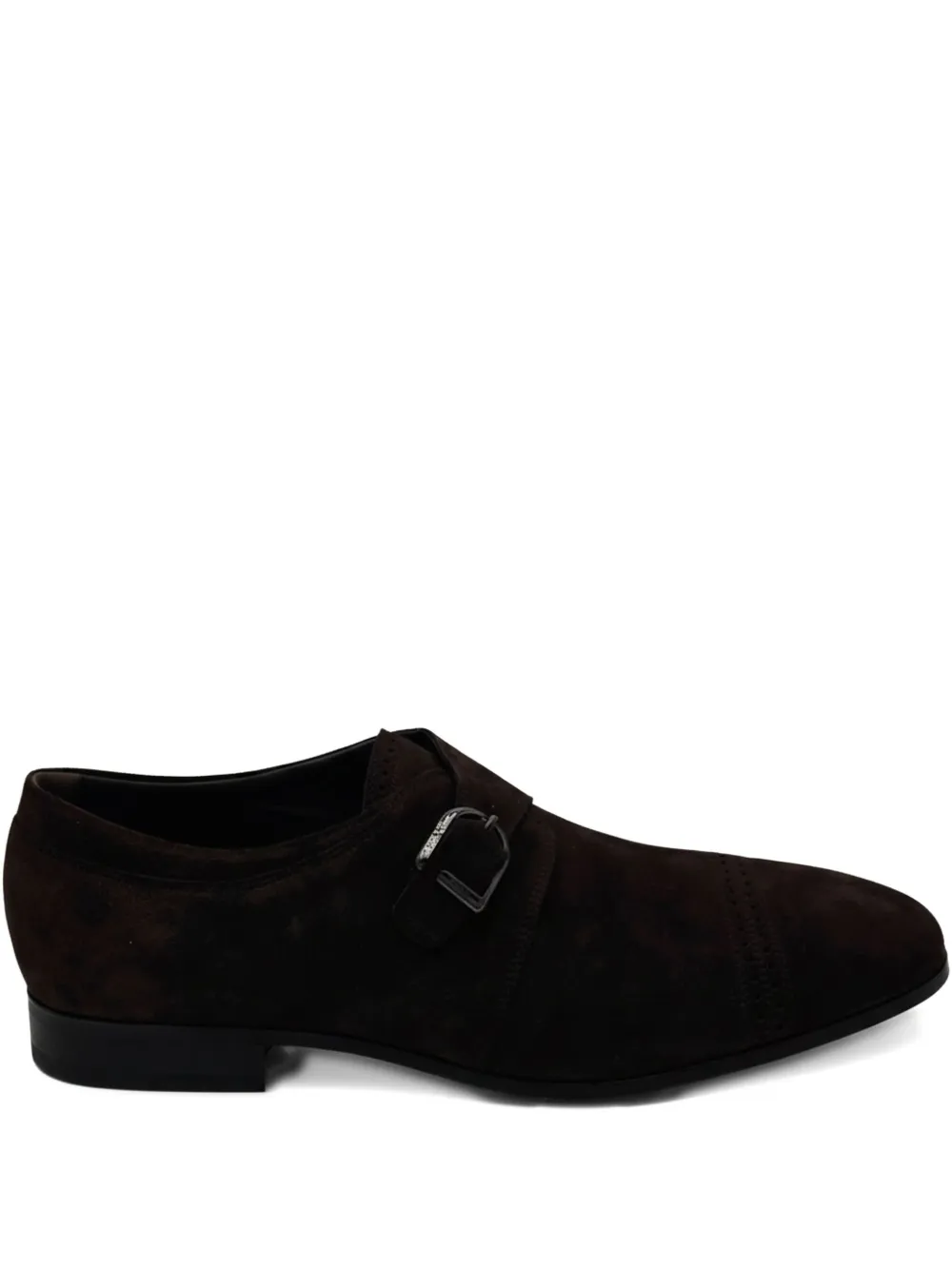 Tod's Buckle Leather Brogues In Brown