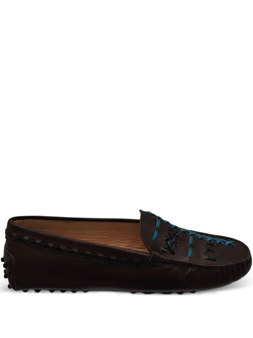 Tod's infilature gipsy loafers - Marrone