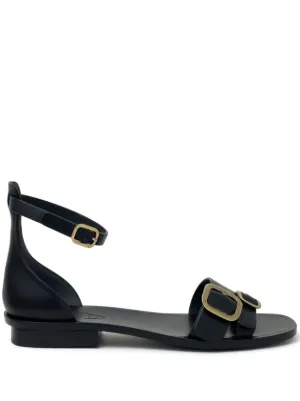 Tod's クロスストラップ サンダル | ブラック | FARFETCH JP