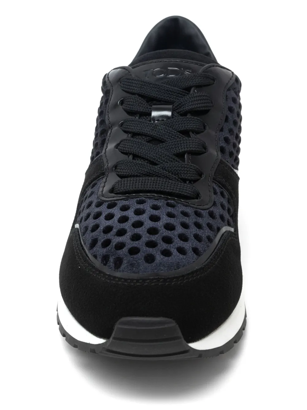 Tod's Dotted-pattern Sneakers In Black