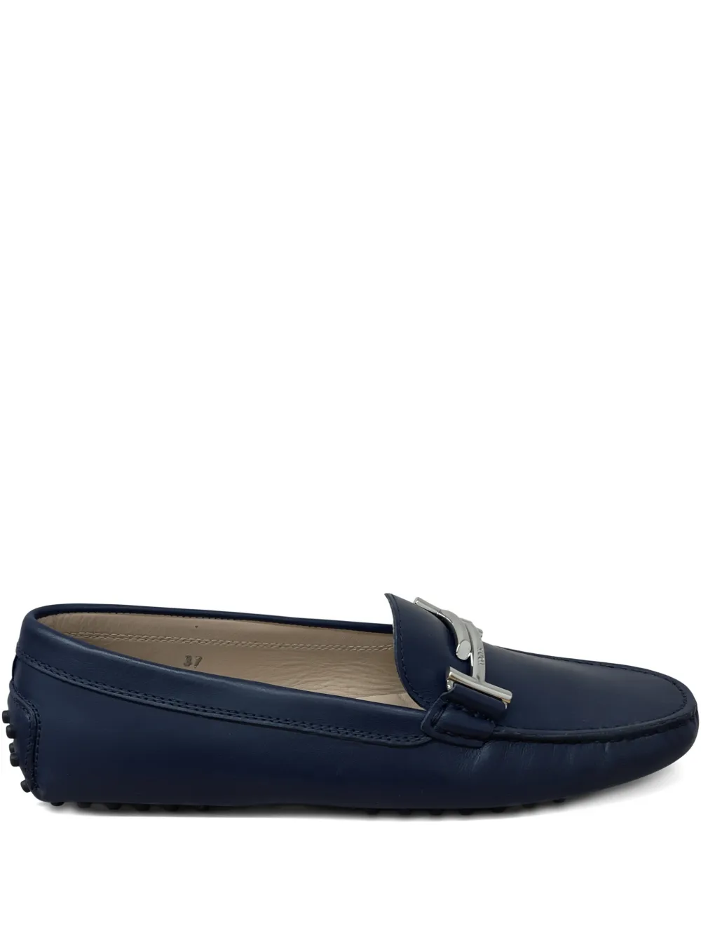 Tod's leather loafers Blauw