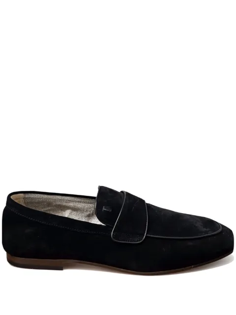 Tod's suede penny loafers