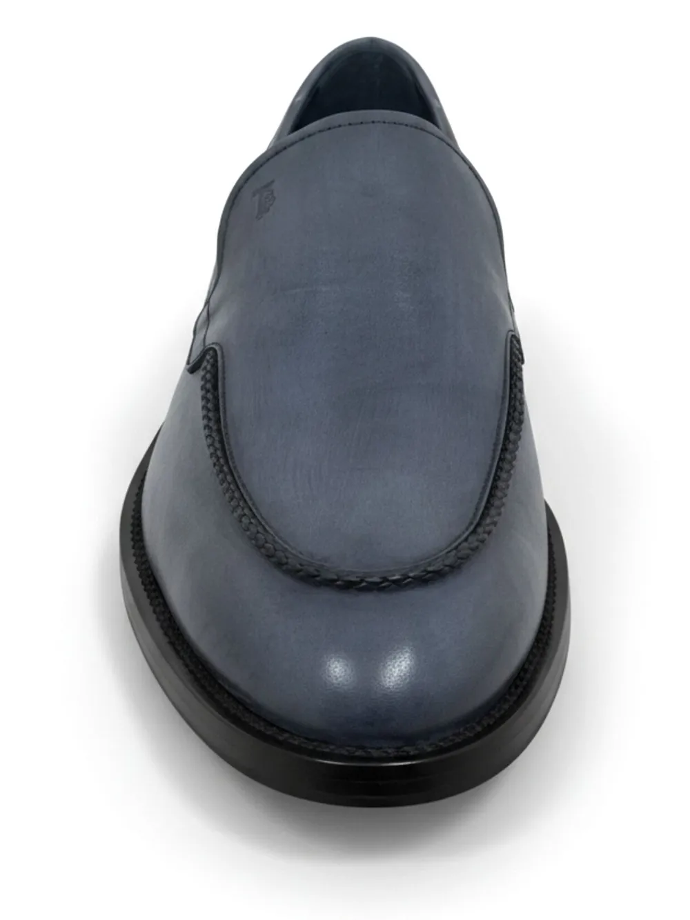 Tod's Leren loafers met gevlochten detail - Blauw