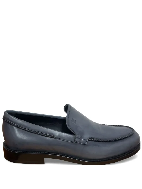 Tod's ウーブン レザーローファー | ブルー | FARFETCH JP