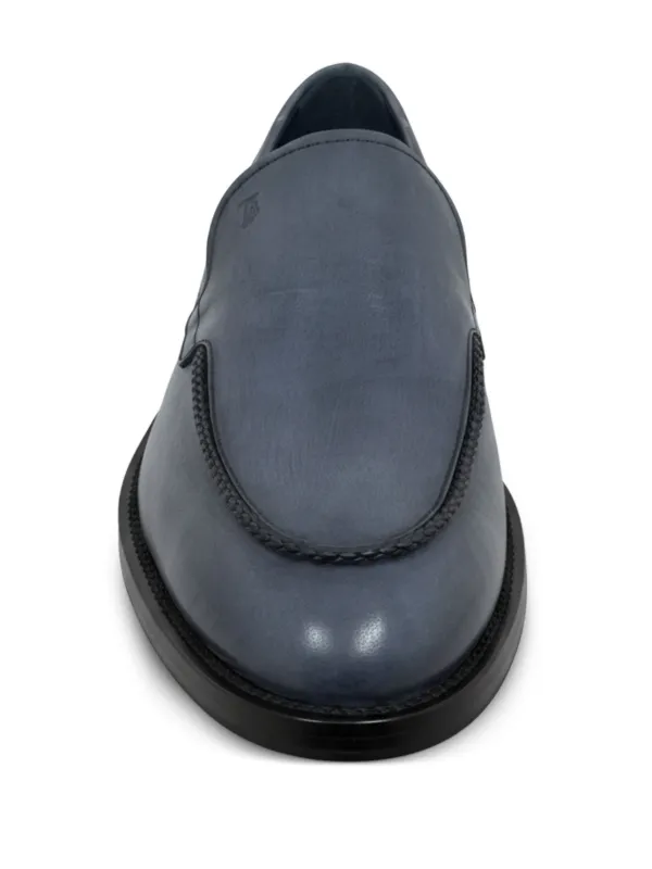 Tod's ウーブン レザーローファー | ブルー | FARFETCH JP