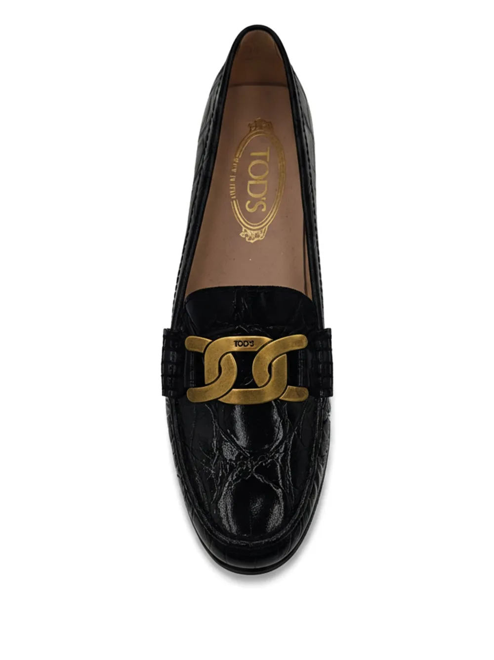 Tod's Loafers met kettingdetail Zwart