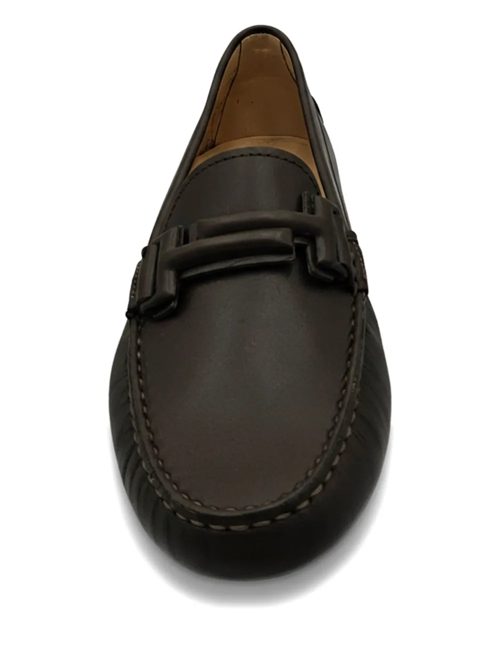 Tod's Gommini Doppia T Loafers In Brown