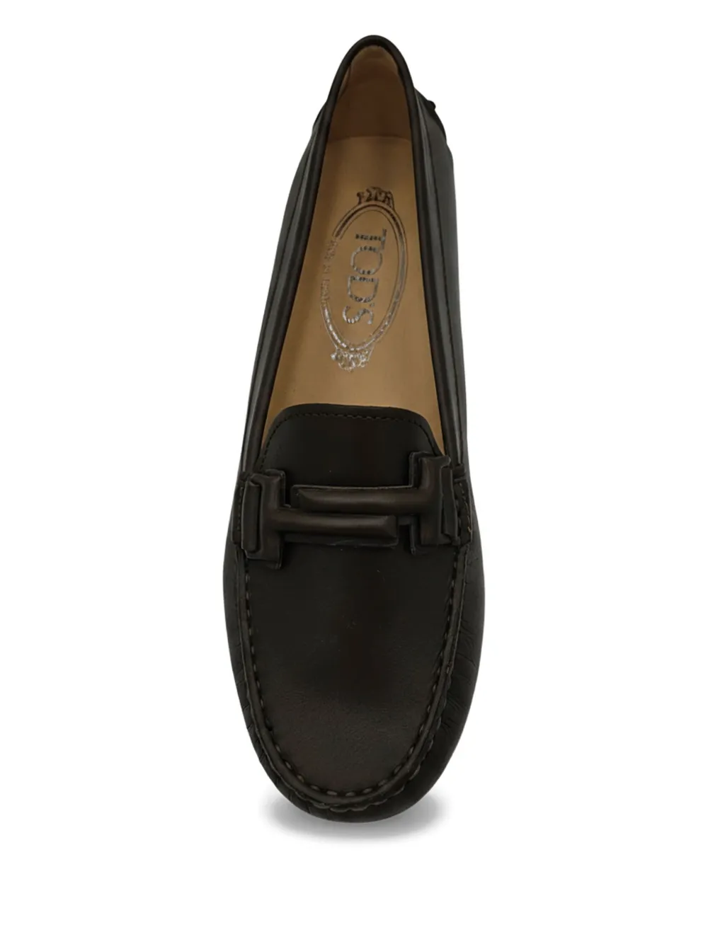 Tod's Gommini Doppia T Loafers In Brown