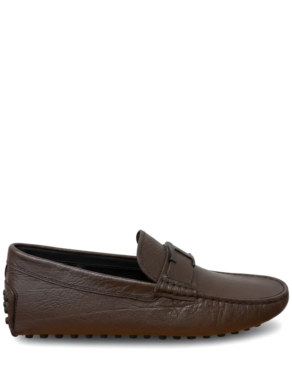 Tod's T Plate Gommino Loafers - Marrone