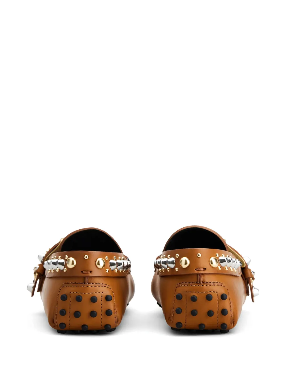 Tod's Gommino loafers met studs Bruin