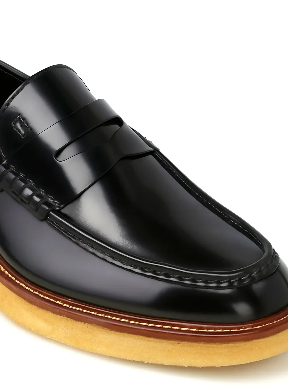 Tod's Leren penny loafers Zwart