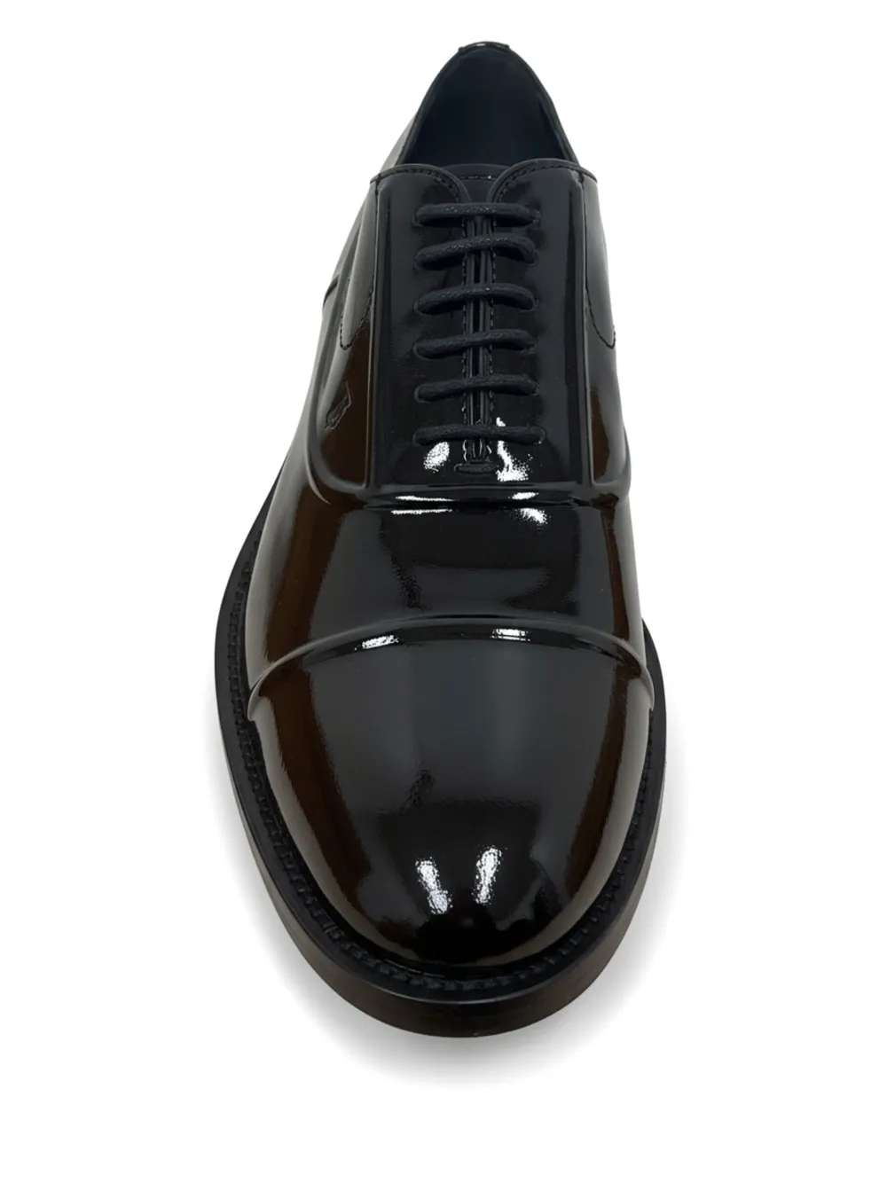 Tod's Lakleren Oxford schoenen Zwart