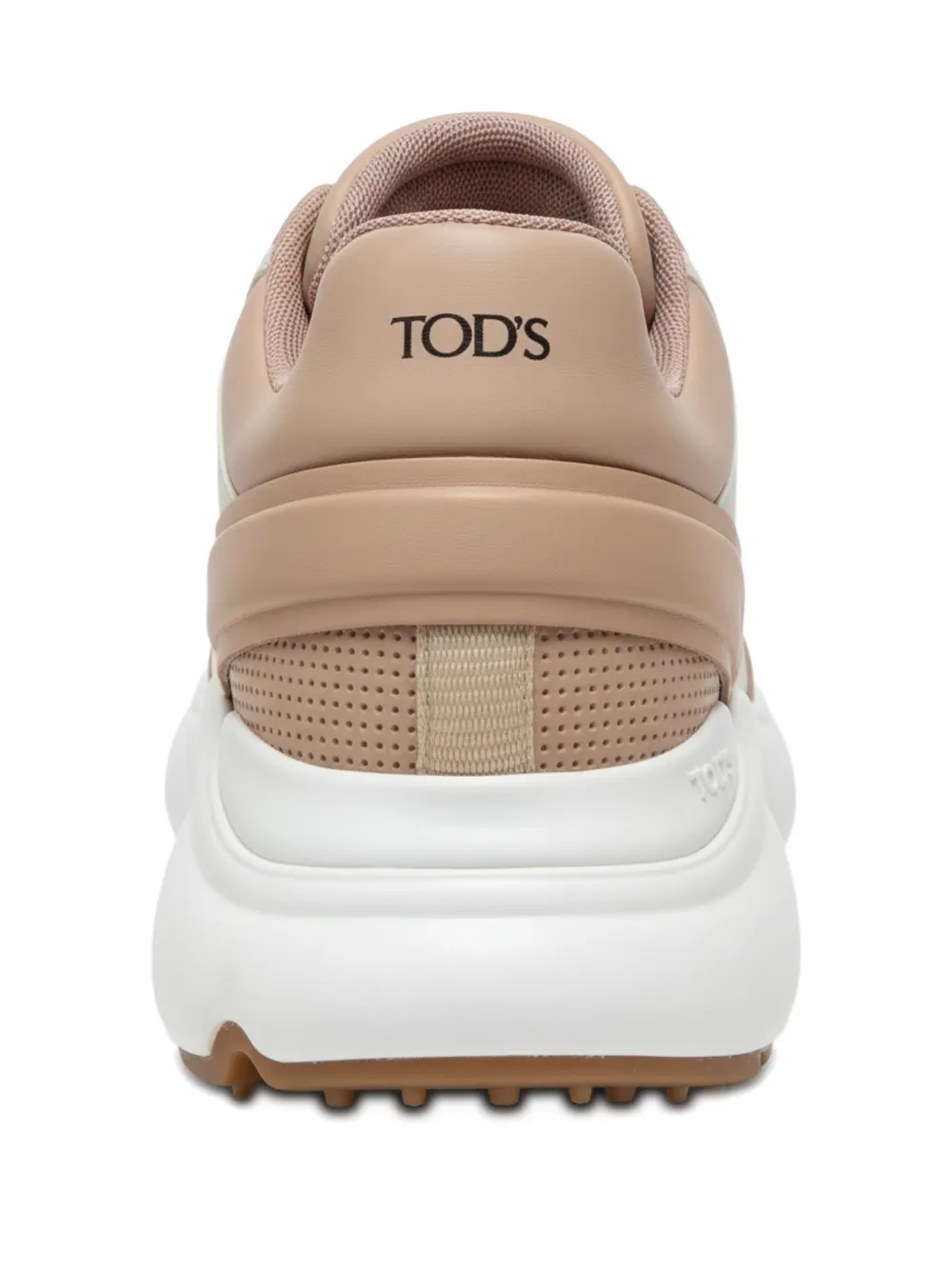Tod's Perforated Sneakers In Brown