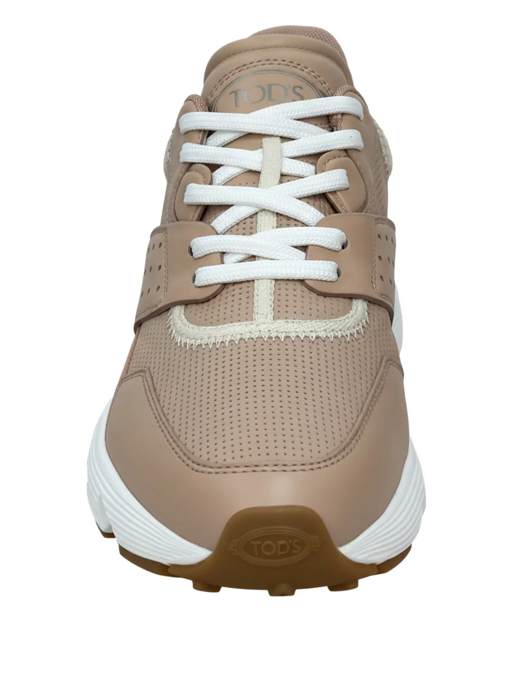 Tod's Perforated Sneakers In Brown