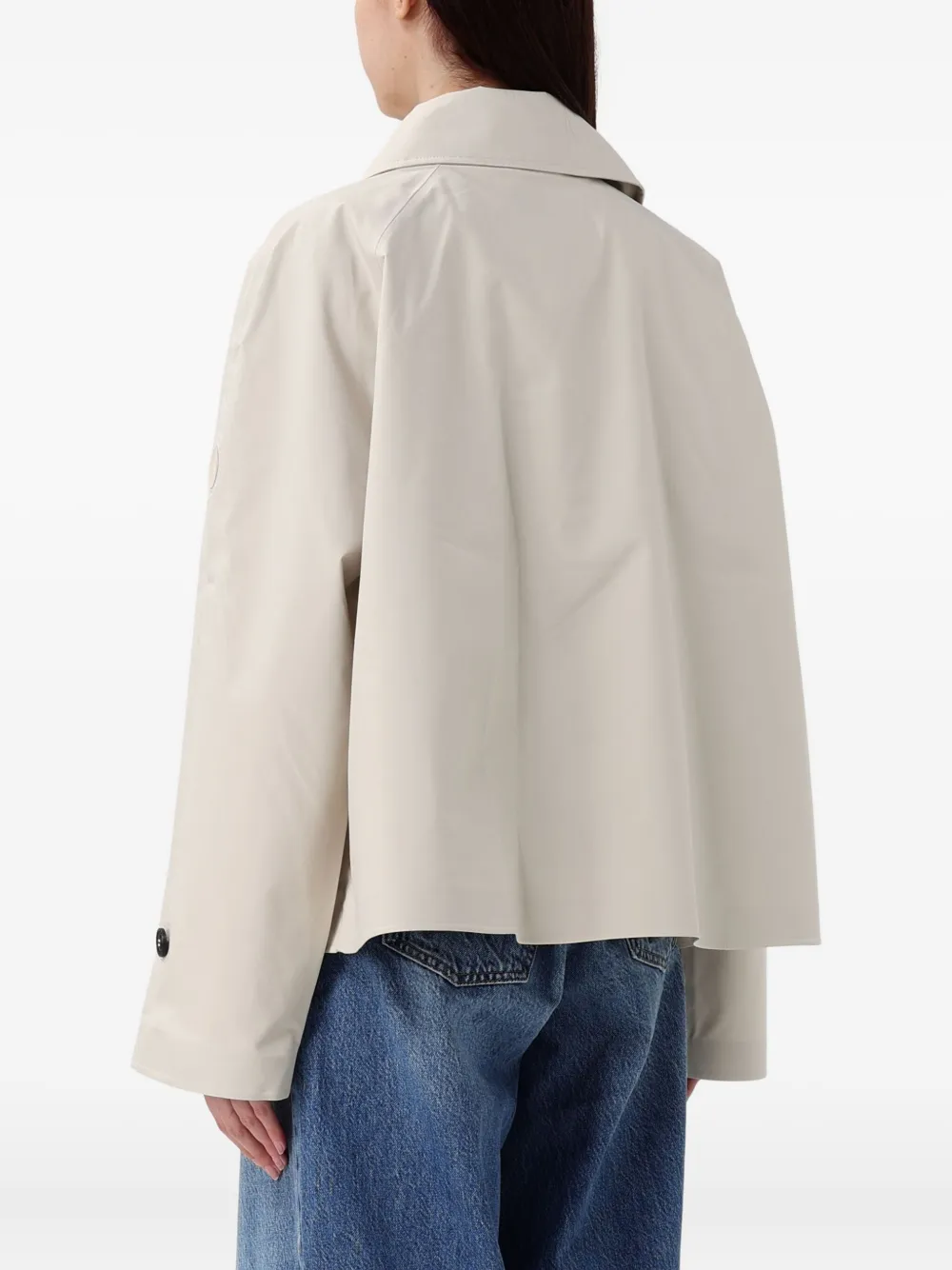 Save The Duck Greta Zip-up Trench Jacket In White