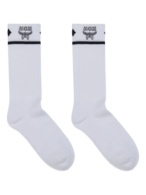 MCM logo-jacquard socks