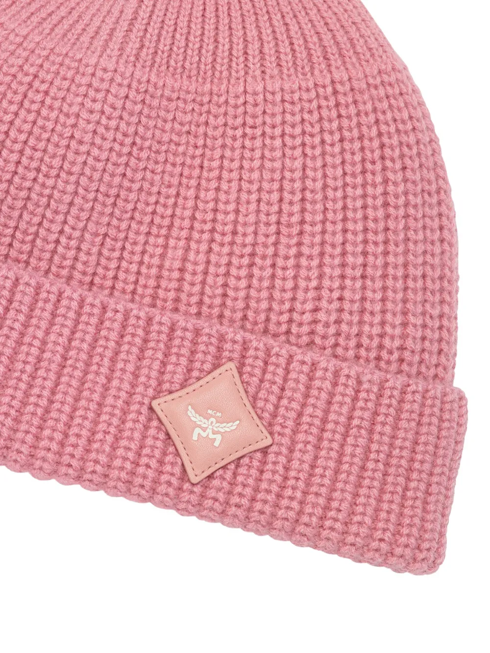 Mcm Essential Wool Beanie In Pink