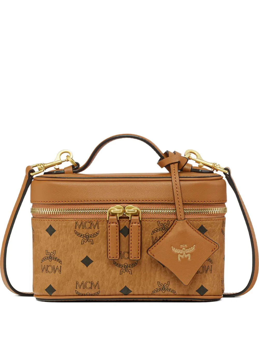 MCM Borsa tote Aren Visetos Vanity - Marrone